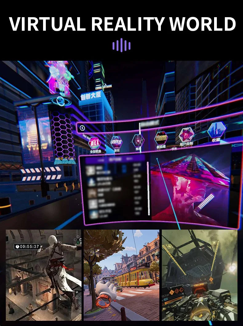 Gafas de realidad Virtual 3D VR, dispositivos de auriculares, lentes de casco, gafas inteligentes para teléfonos inteligentes, teléfono móvil, juego de visor Viar