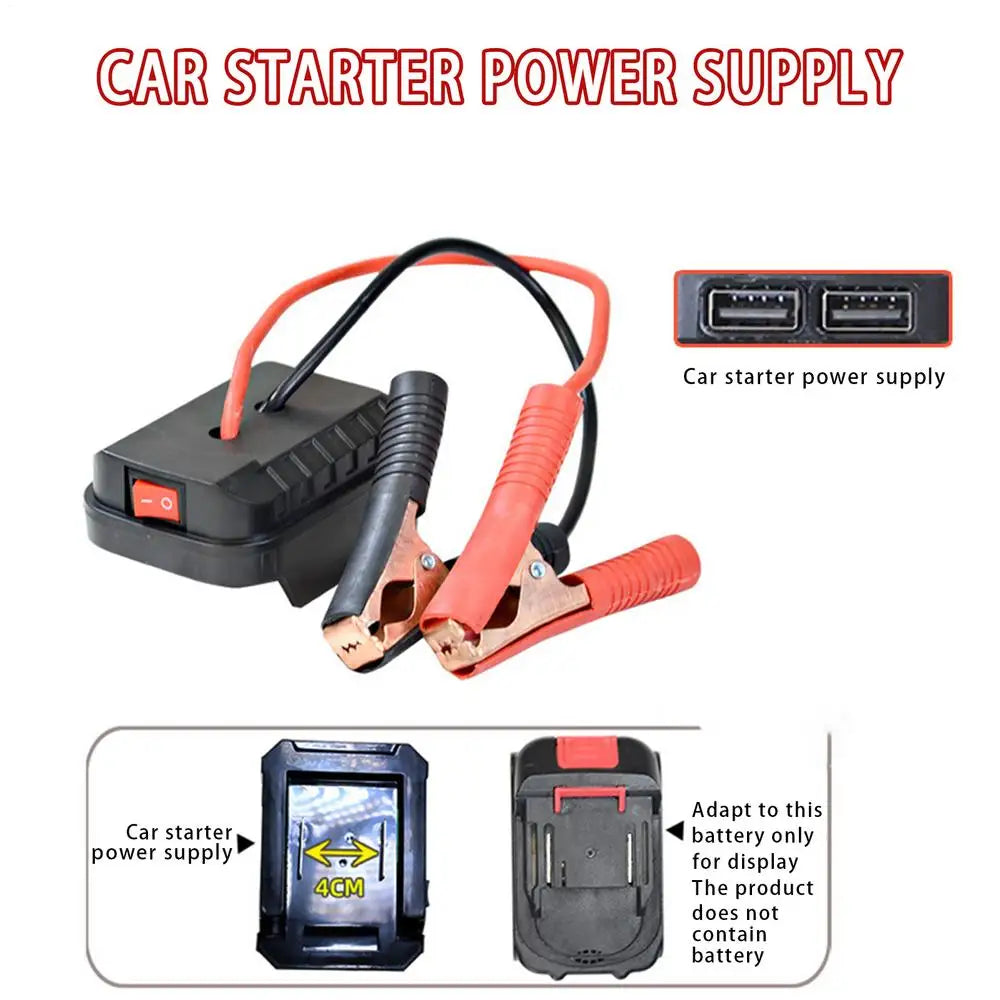 Arrancador de Batería Portátil para Auto con 2 Puertos USB
