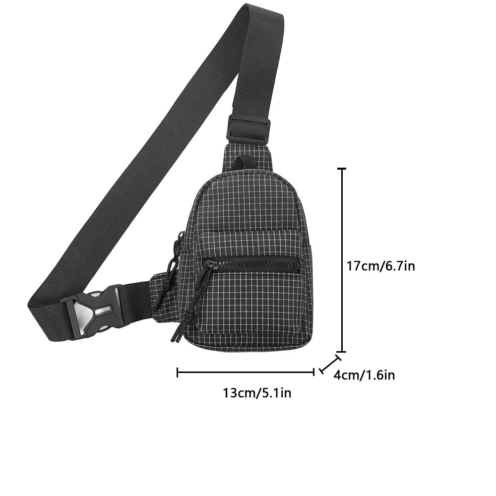 Bolso cruzado informal y versátil, monedero unisex, ligero, moderno, bolso para teléfono, bolso de pecho para hombre, bolso pequeño para deportes al aire libre