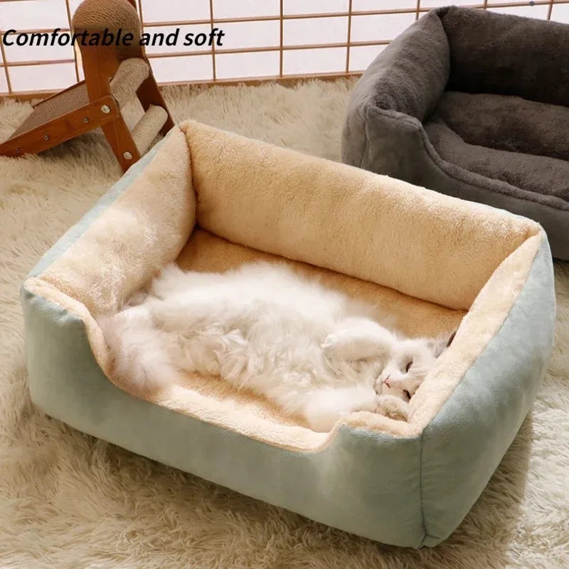 Cama de Peluche para Gatos - Suave, Transpirable y Lavable