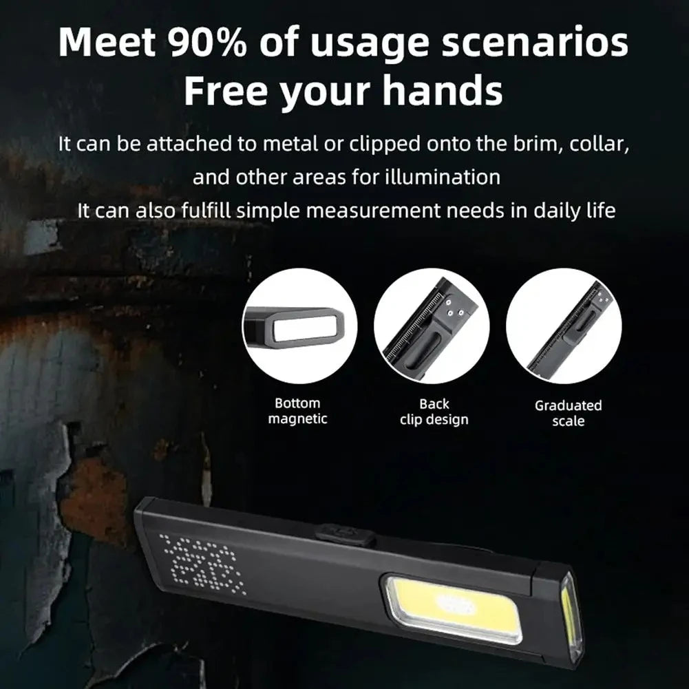 Mini Linterna LED Portátil Recargable con Agarre Magnético