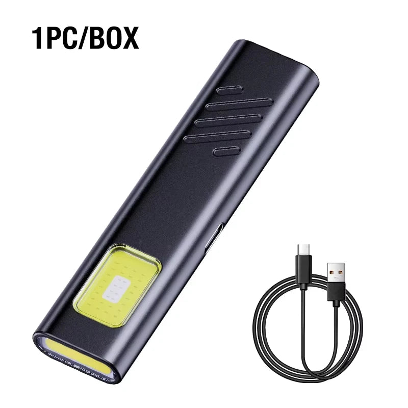 Mini Linterna LED Portátil Recargable con Agarre Magnético