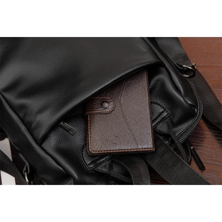 Mochila de mujer suave de estilo retro de gran capacidad, bolso de hombro convertible, perfecto para desplazamientos y viajes