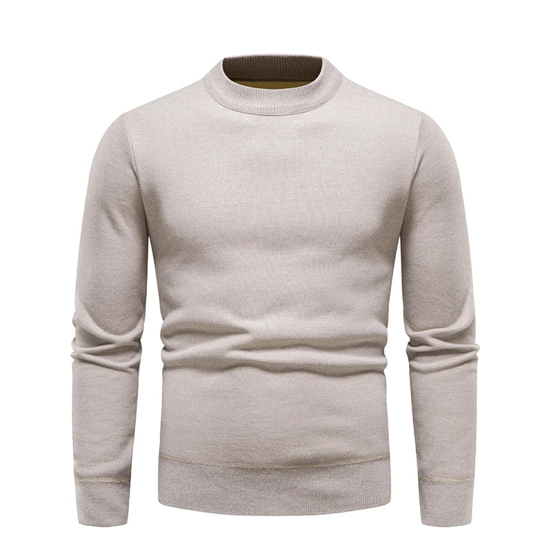 Jersey para hombre, suéter suave, camisas de terciopelo de invierno, ropa de marca, blusa fría cálida de lana tejida, camisas inferiores ajustadas