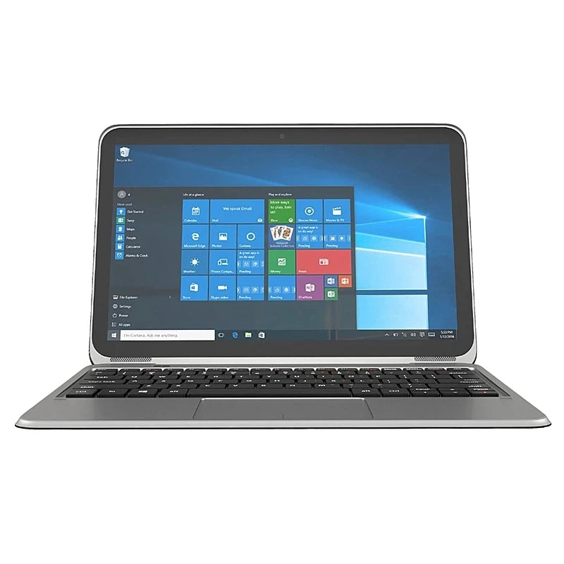 Tablet PC 2 en 1 con Windows 10, pantalla IPS de 11.6 pulgadas y resolución 1366*768, teclado acoplable, 2GB de RAM DDR, 64GB de ROM, procesador Intel Atom x5-8300 y batería de 9000mAh.