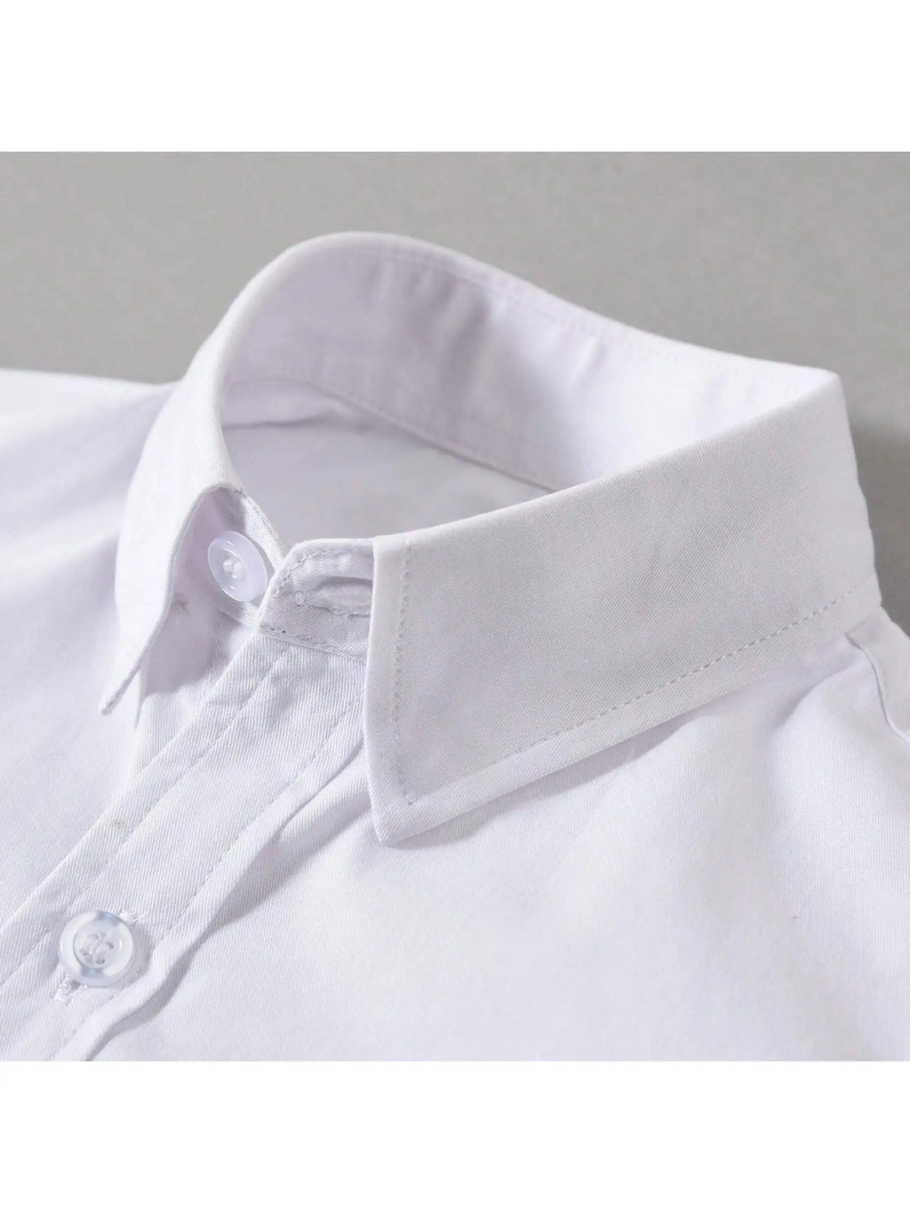 Camisas blancas de manga larga para niños, uniformes escolares