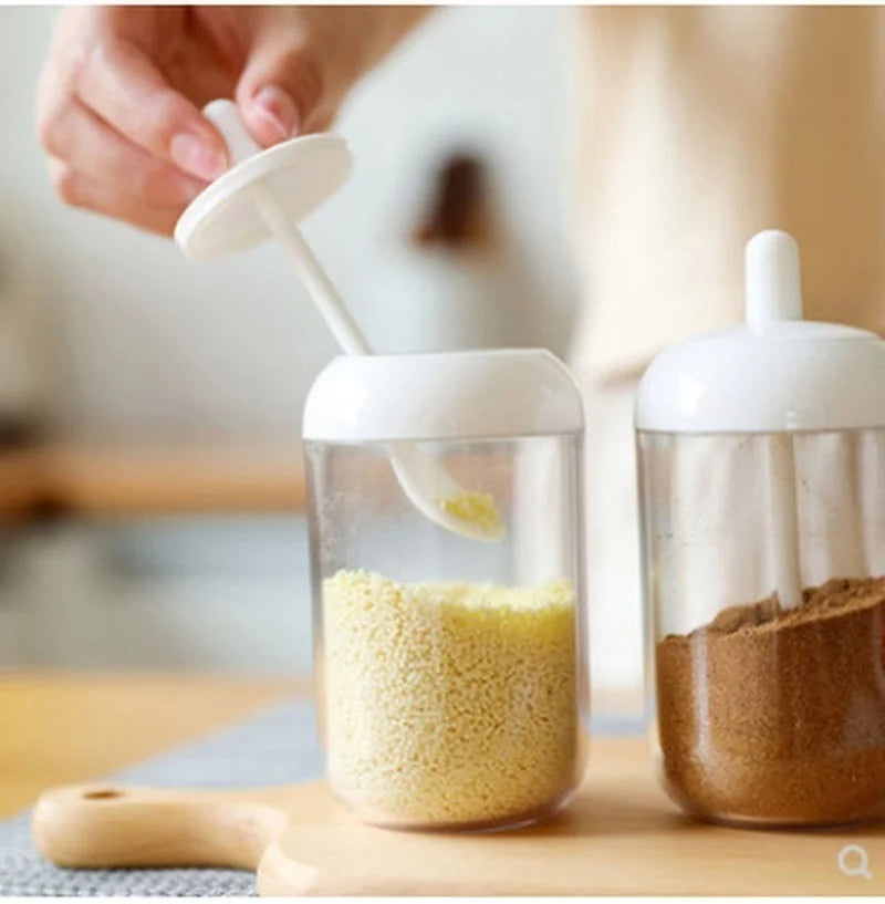 Tarro de condimentos, contenedor de plástico, botella de condimentos, organizador de especias, contenedores de condimentos para acampar al aire libre, juegos de utensilios de cocina, 1 Uds.
