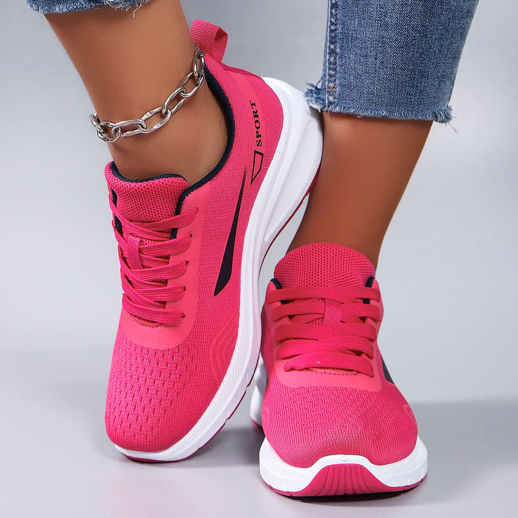 Nuevos zapatos deportivos de primavera para mujer, zapatos deportivos informales a la moda, transpirables, ligeros, antideslizantes, resistentes al desgaste, zapatos planos