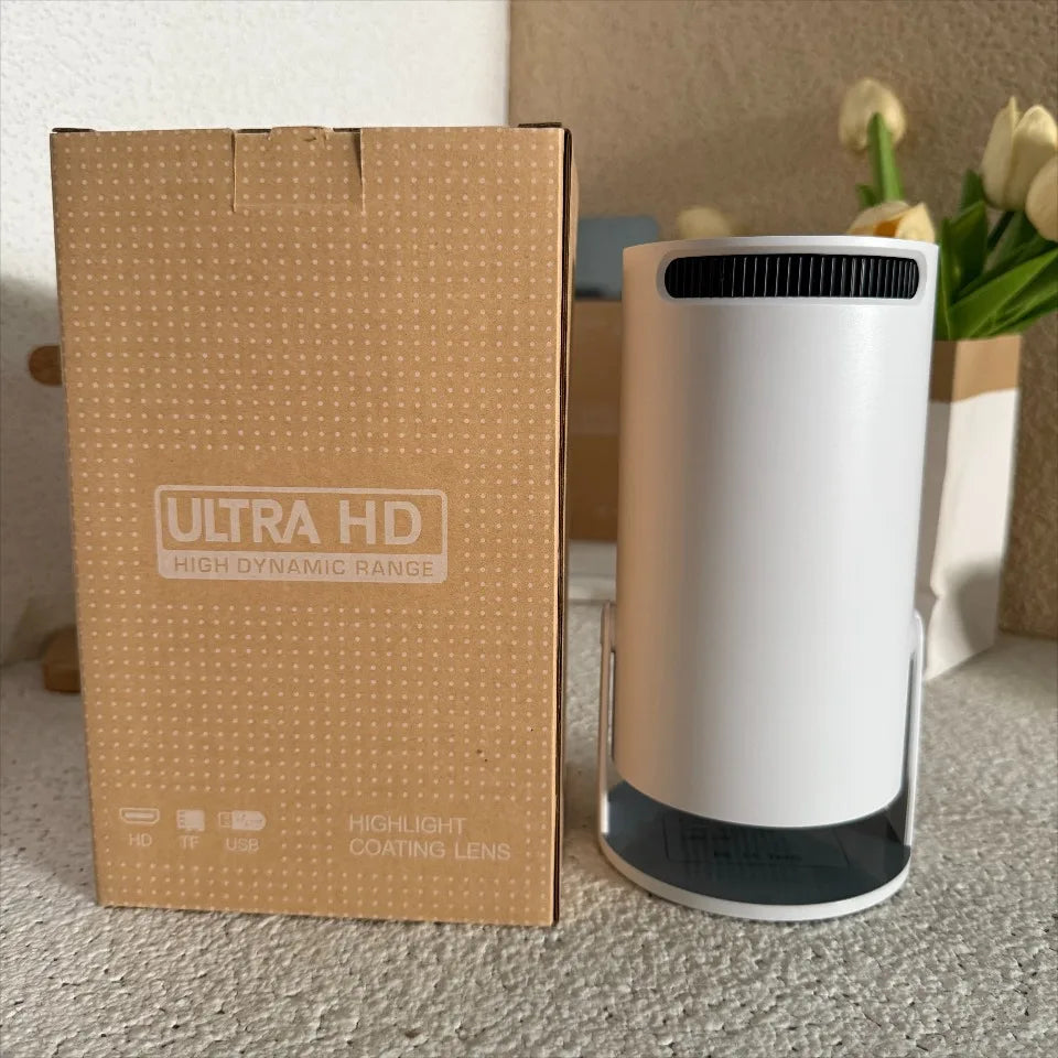 2025 gran oferta HY300A Mini proyector inteligente 1G/8G Android 9,0 1080P decodificación de vídeo portátil con lámparas LCD/LED WiFi
