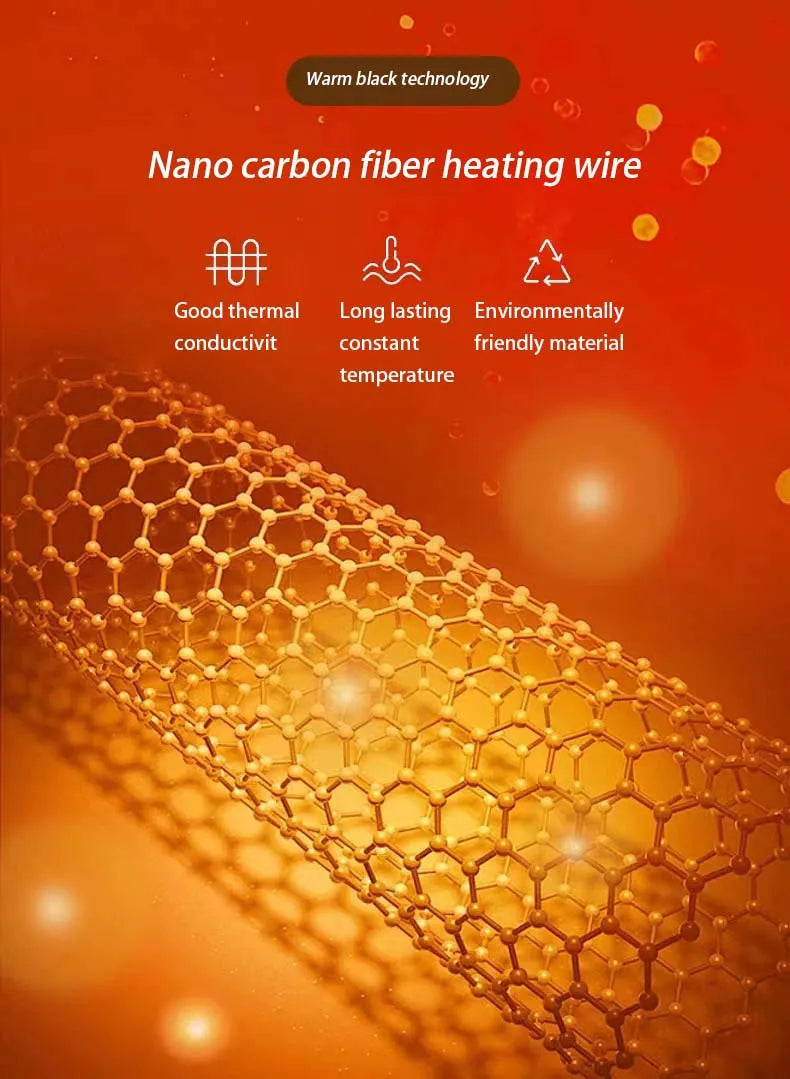 Chaqueta Calefactora de Grafeno con Capucha USB — 8 Zonas de Calor