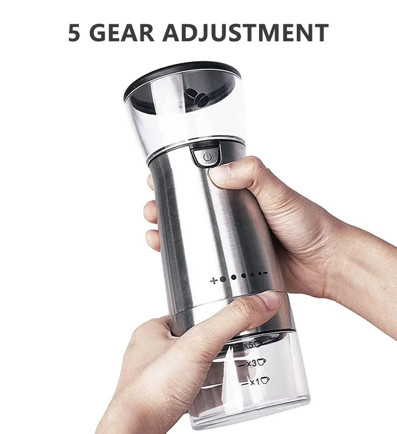 Molinillo de Café Manual Acero Inoxidable USB