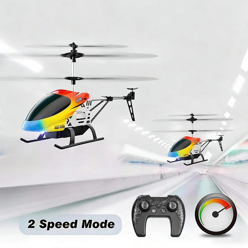 Helicóptero RC con Giroscopio y Luces LED, 3.5 Canales, Mantenimiento de Altitud
