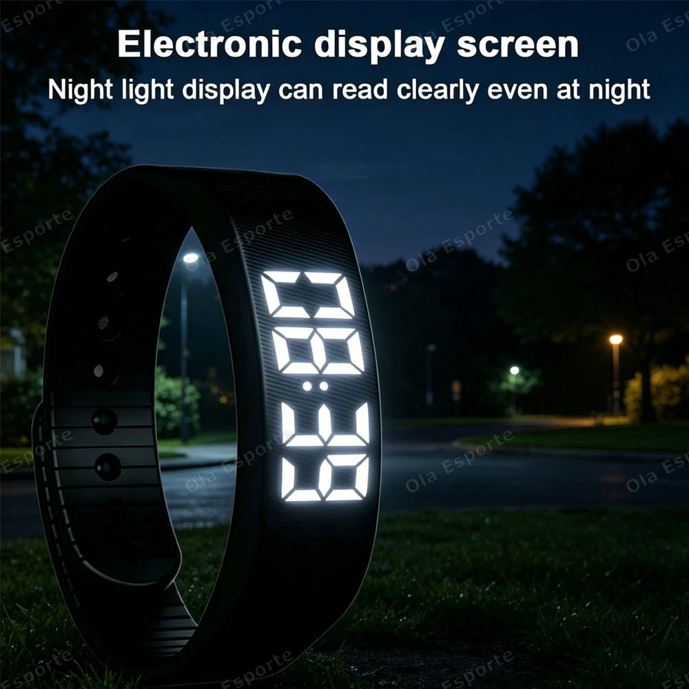 Reloj Despertador Vibratorio para Personas con Sueño Profundo, Despertador Silencioso, Pulsera Inteligente para Hombres y Mujeres, Ajustable, con Vibración, Modelo HW12