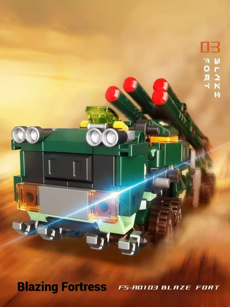 Robot transformador, decoración creativa para el hogar, modelo mecha, conjunto de bloques de construcción de juguete, juguete para regalo de cumpleaños para niños