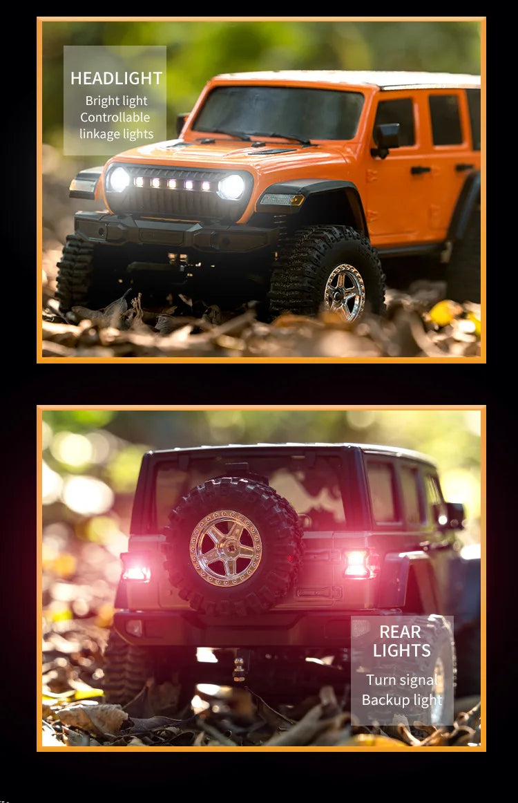 Auto RC JJRC C8801 Jeep Wrangler 4WD 1:18 Control Remoto