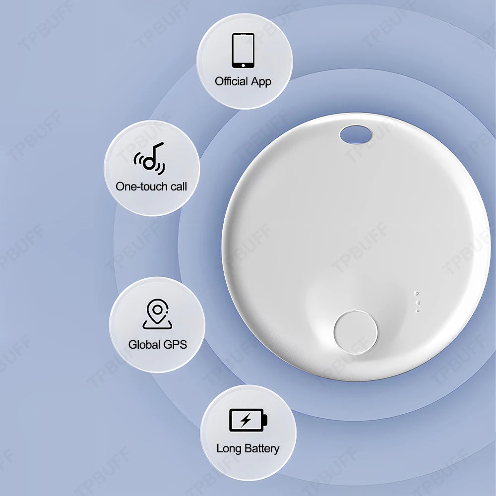 Localizador GPS de Doble Sistema Google y Apple, Rastreador de Ubicación Google Find My, Mini Dispositivo GPS para Motocicleta, Etiqueta Bluetooth Inalámbrica
