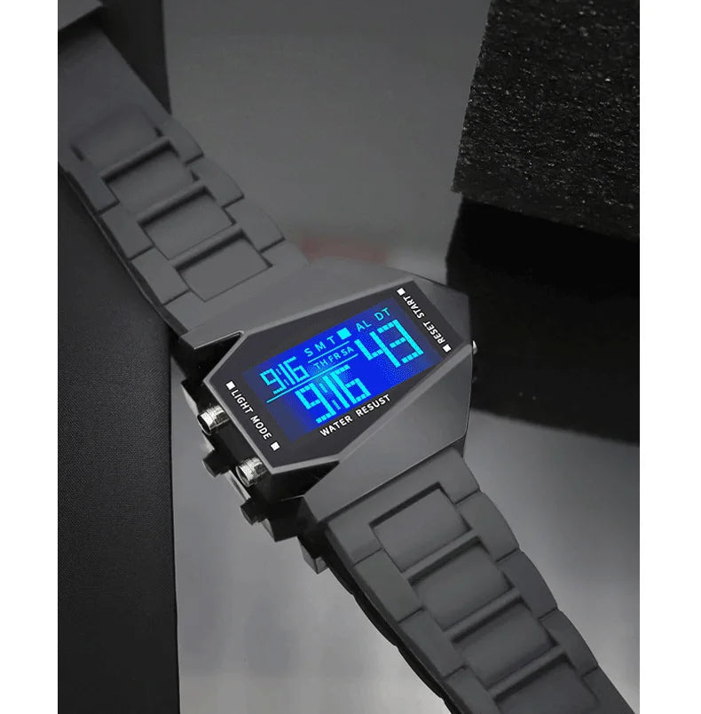 Reloj Digital Infantil Deportivo Luminoso Resistente al Agua