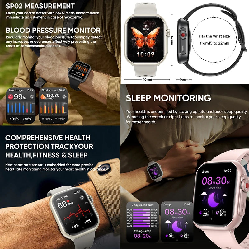Reloj Ultra2 Inteligente AMOLED Mujer 1000mAh