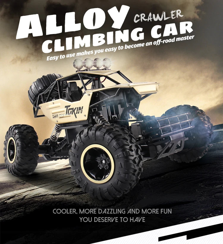 Auto RC 4x4 Todoterreno Control Remoto 1:12 OiKe con Luces LED