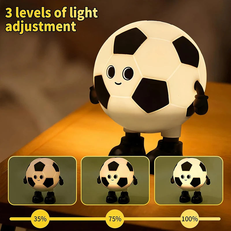 Lámpara Nocturna de Fútbol de Silicona para Niños