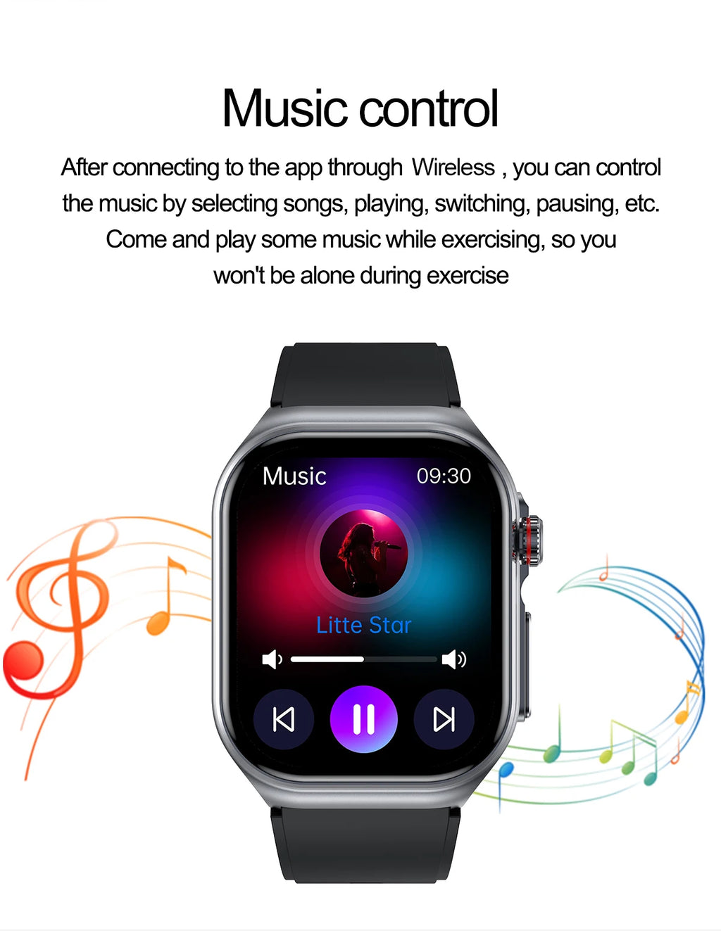 LIGE ET585 Reloj Inteligente AMOLED ECG