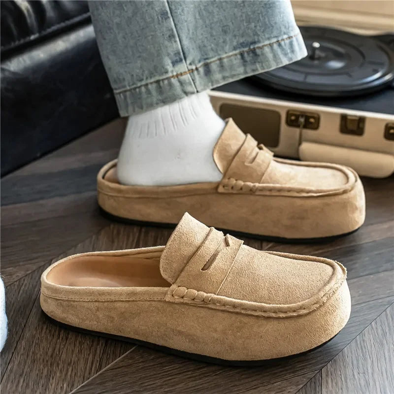 Pantuflas unisex tipo mule antideslizantes para interior y exterior