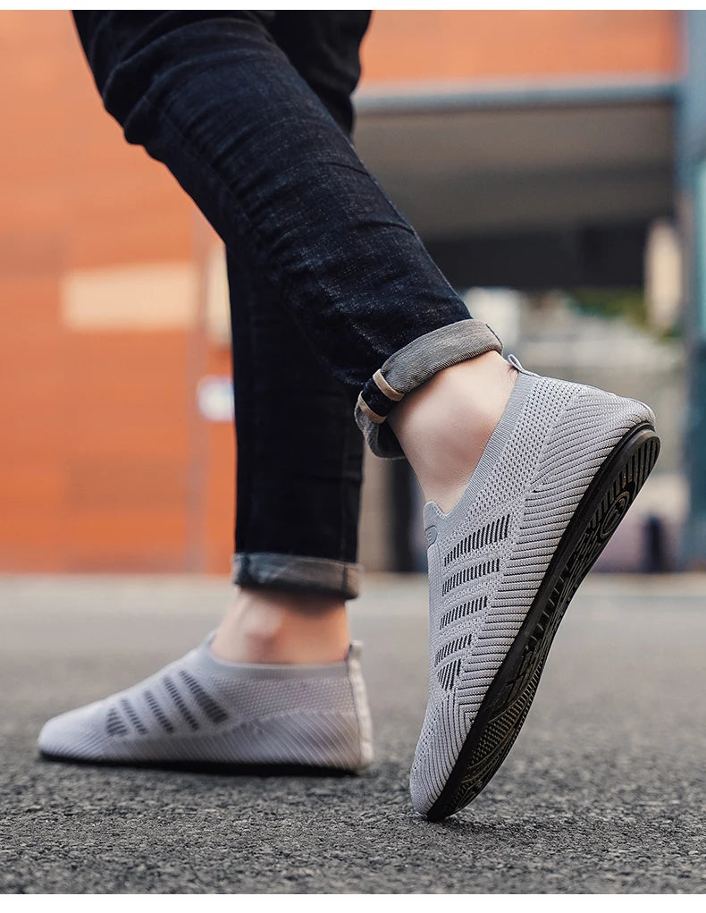 YRZL, mocasines de malla para hombre, mocasines para conducir, zapatos planos con parte inferior fina para caminar, mocasines informales antideslizantes transpirables, zapatos de verano para hombre