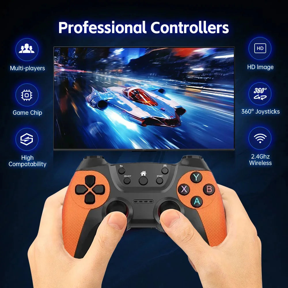 Consola de juegos retro con más de 50000 juegos integrados para PSP/PS1/N64/MD, consola de juegos para TV HD 4K, reproductor de videojuegos portátil