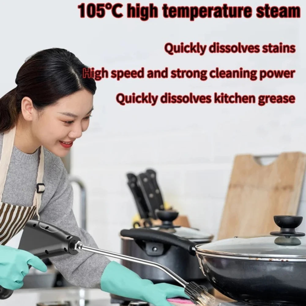 Limpiador a vapor de alta presión portátil, máquina de limpieza doméstica de alta temperatura para cocina, coche, sofá, ventana, azulejos y espejos