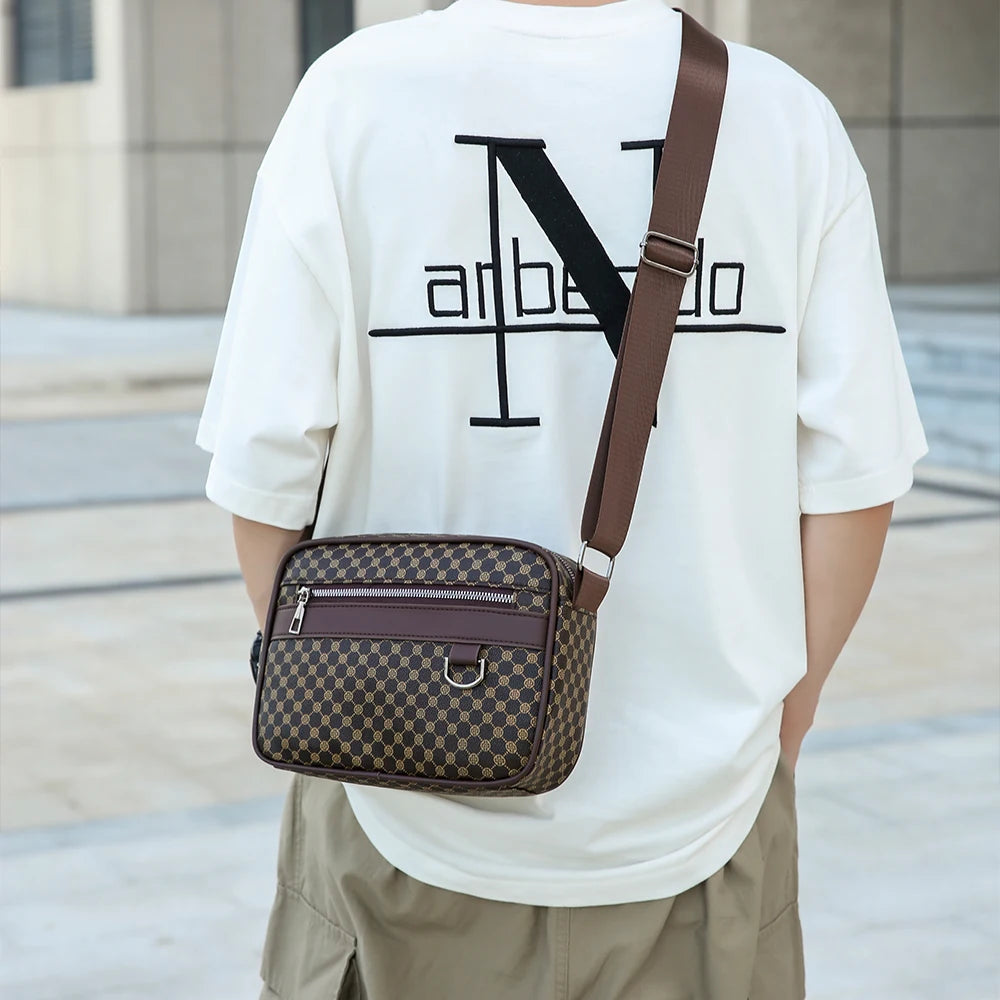 Bolso de Hombro para Hombre Estilo Coreano Multicapa