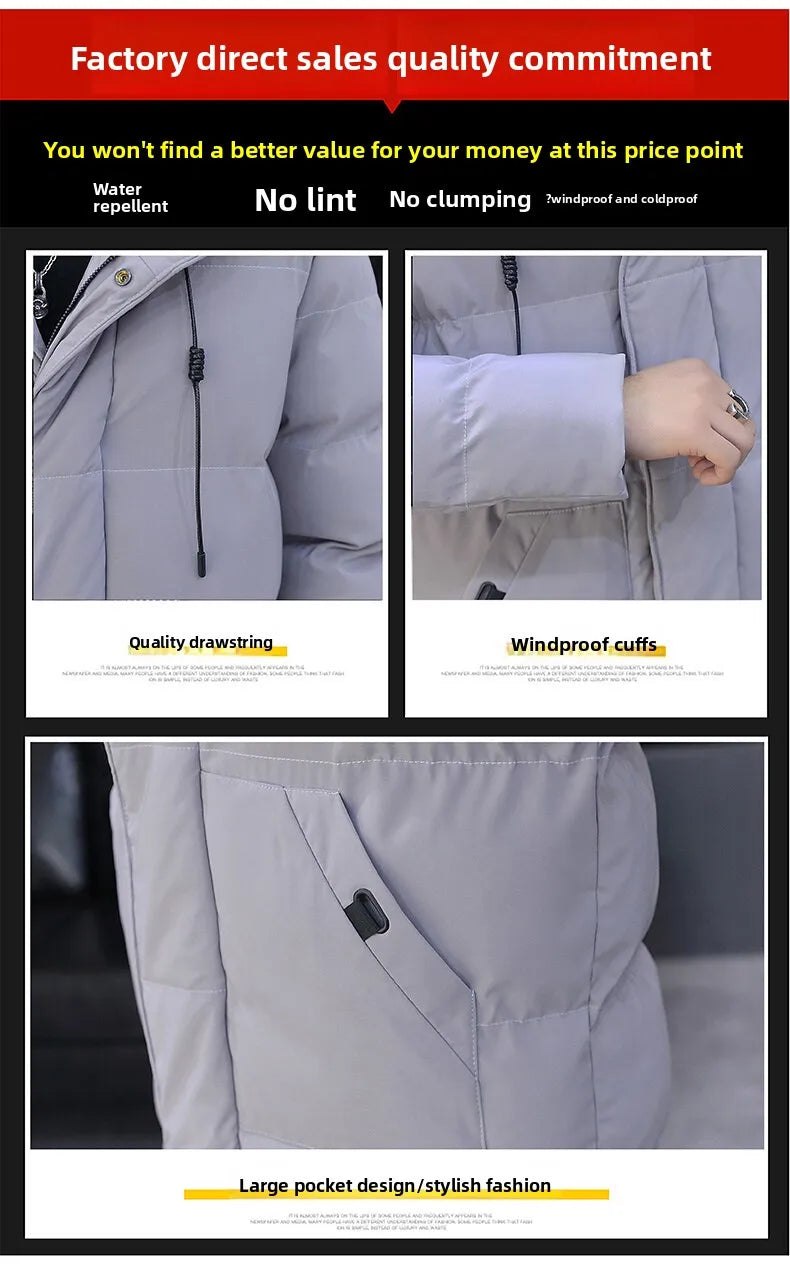 Campera con Capucha para Hombre – Abrigo de Invierno Grueso