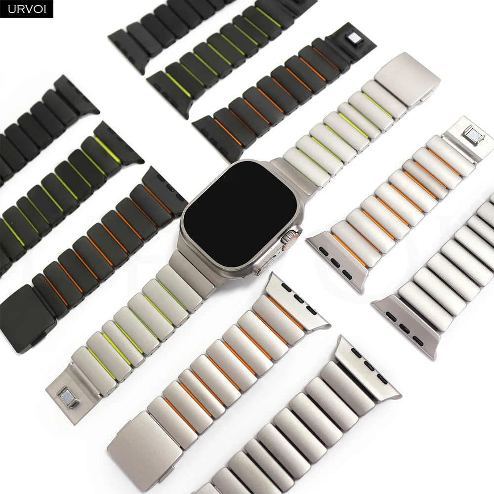 Correa URVOI Stratos Titanio para Apple Watch