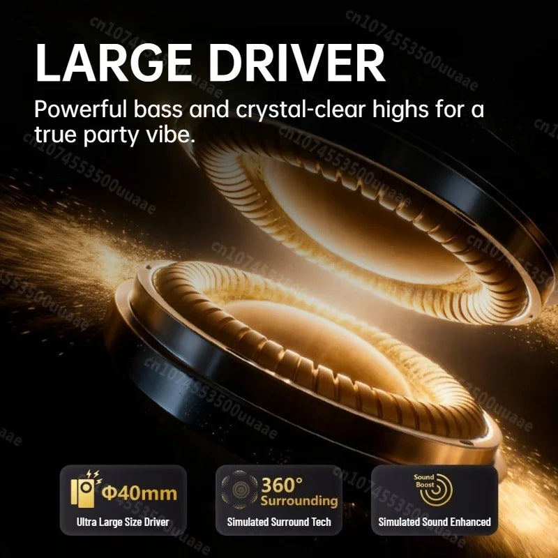Auriculares Bluetooth 6.0 Monster Harmonic N21 con Modo EQ Dual, Sonido Estéreo Envolvente, Plegables, con Cable/Inalámbricos