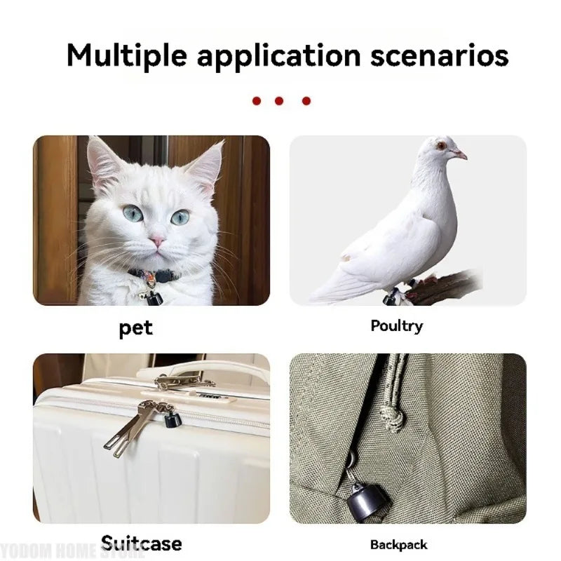 Mini Rastreador Inteligente, Etiqueta Localizadora para Mascotas, Historial de Rastreo, Localizador GPS para Perros y Gatos