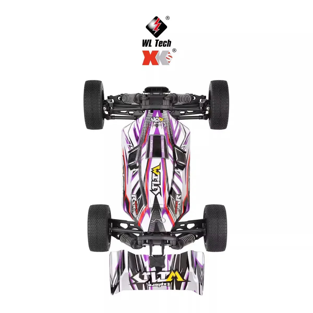 Coche RC 1/14, 35 KM/H, Motor 390, 4WD, Alta Velocidad Todoterreno