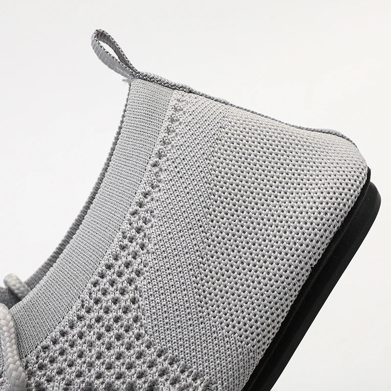 Zapatos informales con cordones para hombre, mocasines de malla transpirables para parejas, zapatillas informales ligeras y suaves para hombre, calzado para conducir al aire libre 36-47