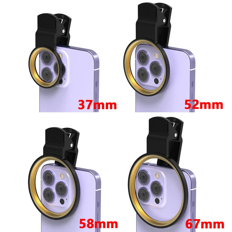 Lente Macro 10X para iPhone y Móvil, Filtro Primer Plano con Clip