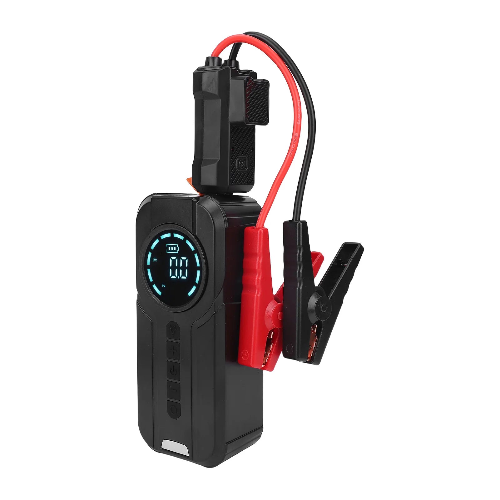 Compresor de Aire Portátil con Arranque de Emergencia y Banco de Energía 10000mAh