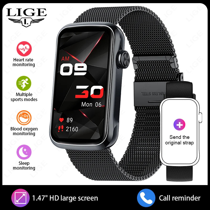 LIGE Reloj Inteligente Táctil 1.47 IP68