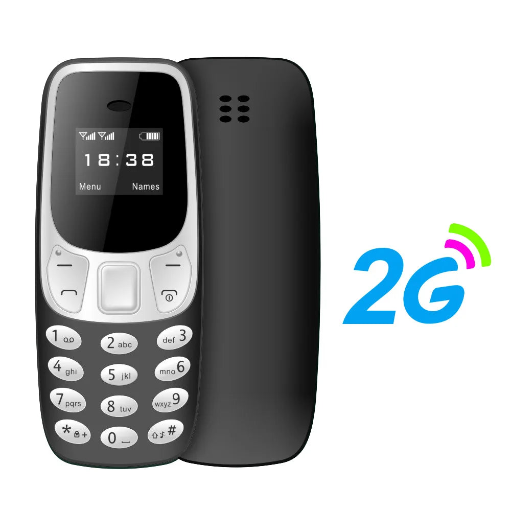 Mini teléfono móvil BM10, 2 tarjetas SIM, auricular Bluetooth, cambiador de voz, grabación de voz de baja radiación, teléfono móvil pequeño multilingüe