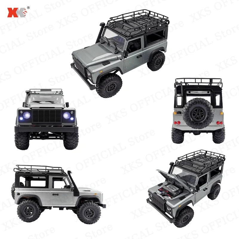 MN MN99S MN78 MN98 MN99 D90 1/12 RC coche 2,4G Control remoto 4X4 todoterreno luz LED 4WD escalada RC camión coche de juguete regalo para niño