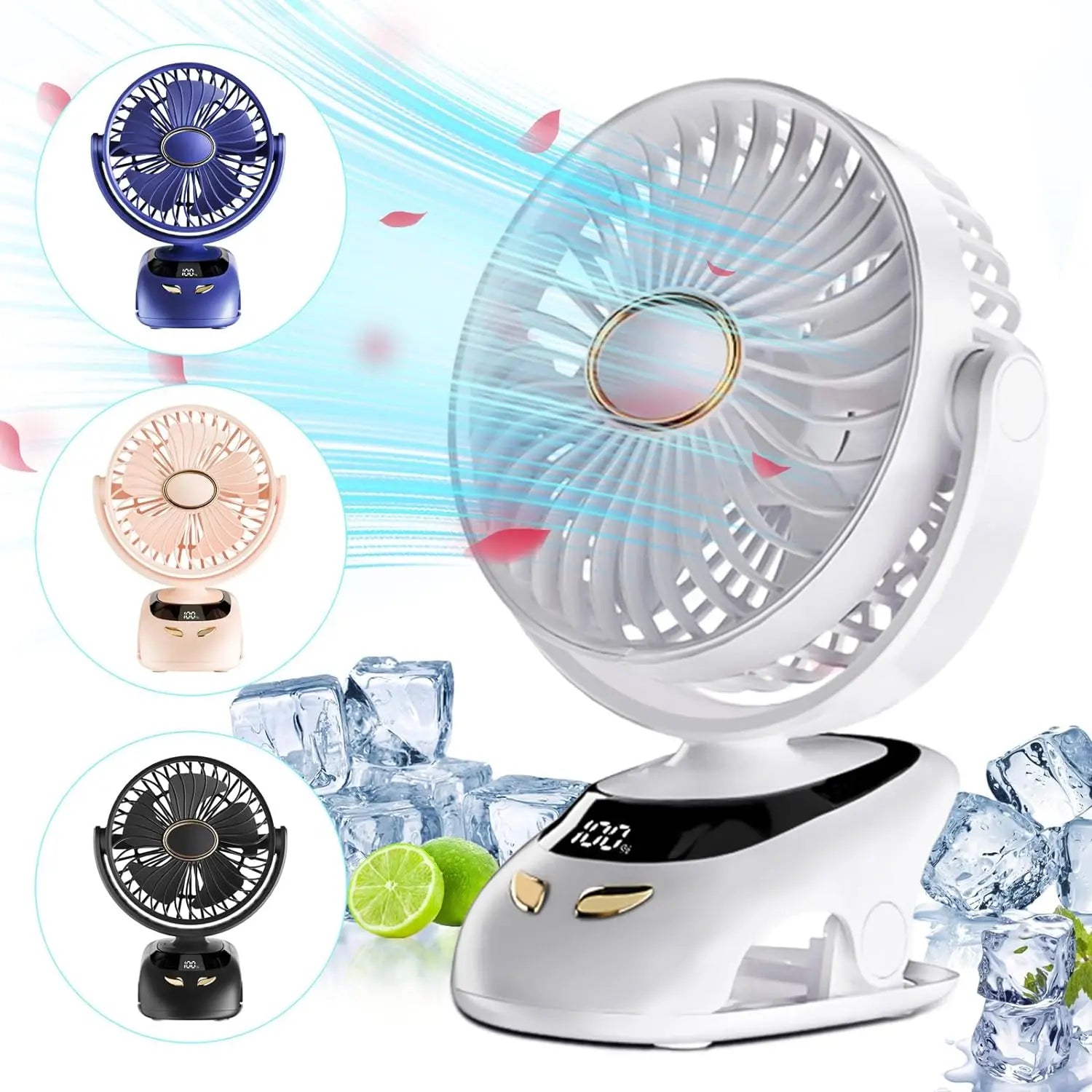 Ventilador con Clip Portátil para Escritorio y Cama