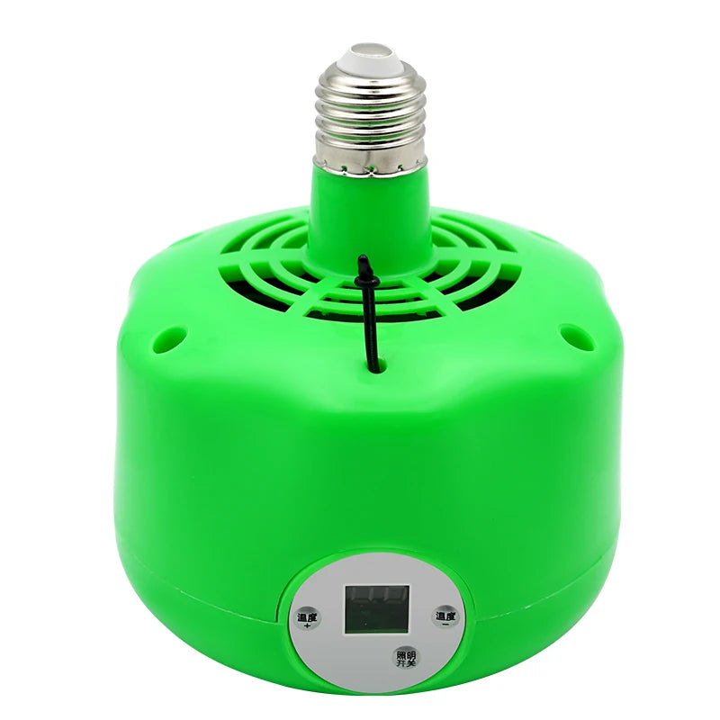 Lámpara Calefactora 220V con Control de Temperatura para Mascotas