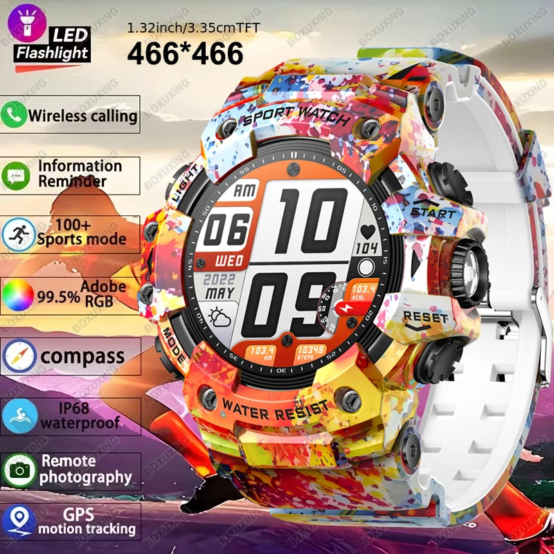 Reloj Inteligente Militar 100+ Deportes IP68