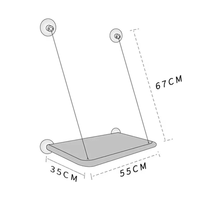 Hamaca Colgante para Gatos con Ventosa — Cama de Ventana