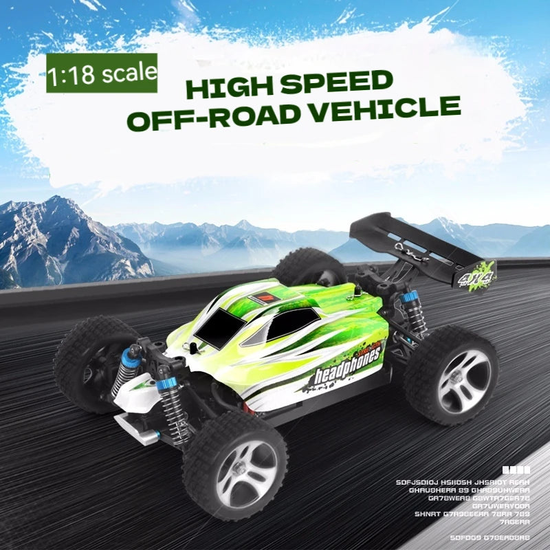 WLtoys A959 - B Actualización 2.4G 4WD RC Coche todoterreno 1:18 Juguete de deriva de alta velocidad a escala completa