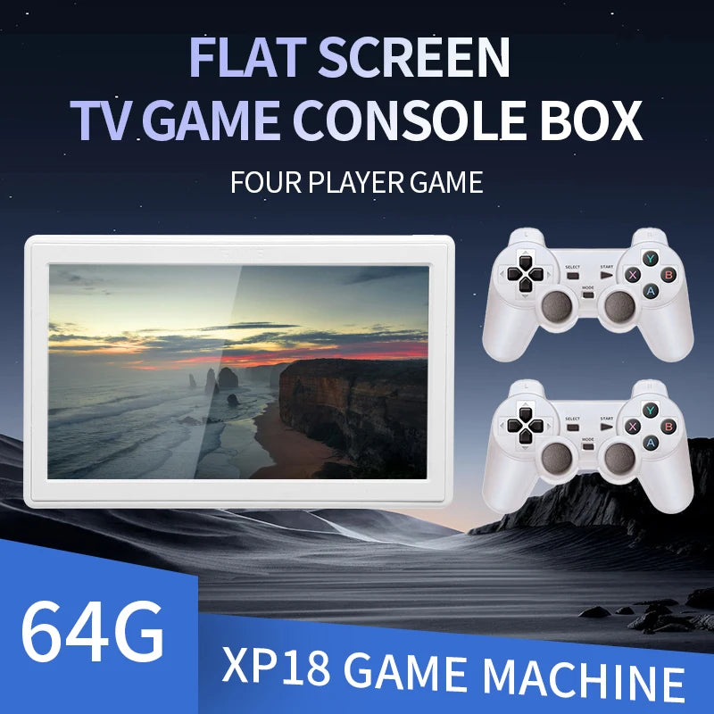 Consola de juegos de TV Coopreme XP18, salida HD, pantalla de 7 pulgadas, consola de vídeo portátil Retro, controlador inalámbrico compatible con simulador de 4000mAh