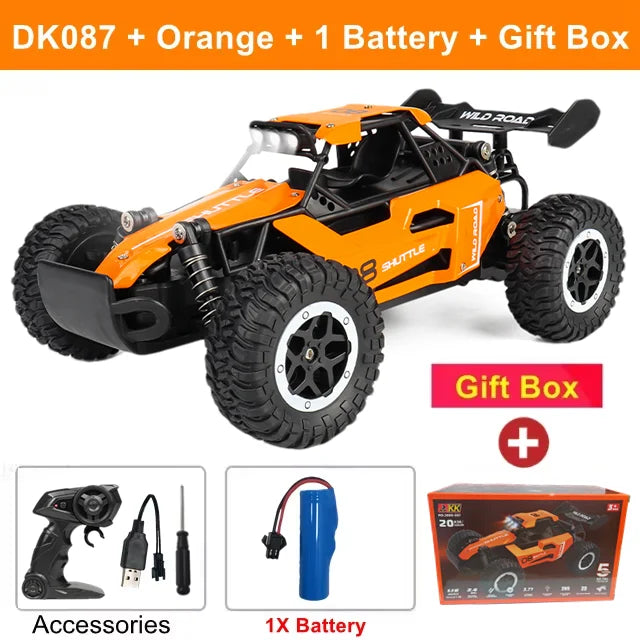 Coche RC 1:16 con Luces LED, Todoterreno, Vehículo de Escalada