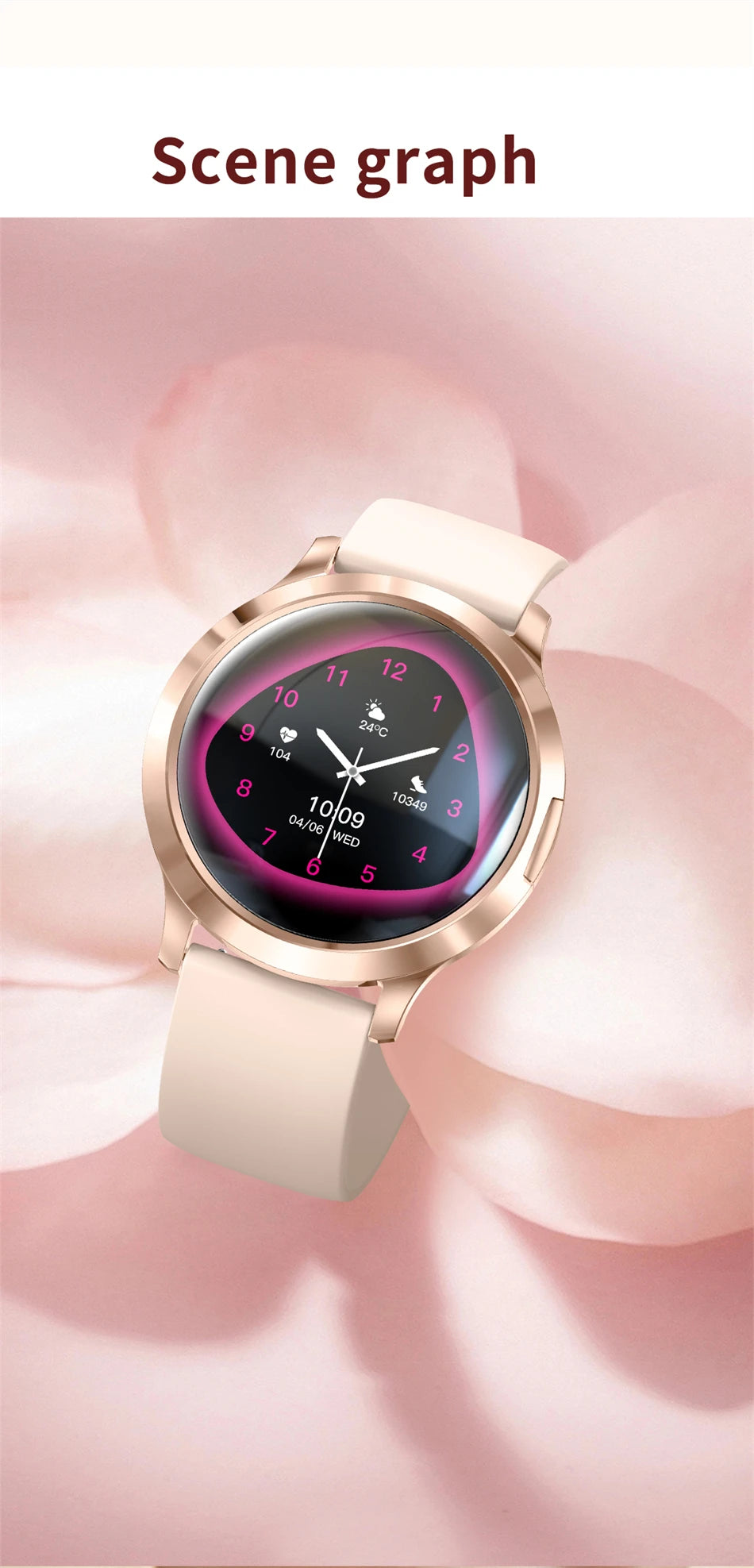 Reloj Inteligente LIGE AMOLED Curva 3D para Mujer