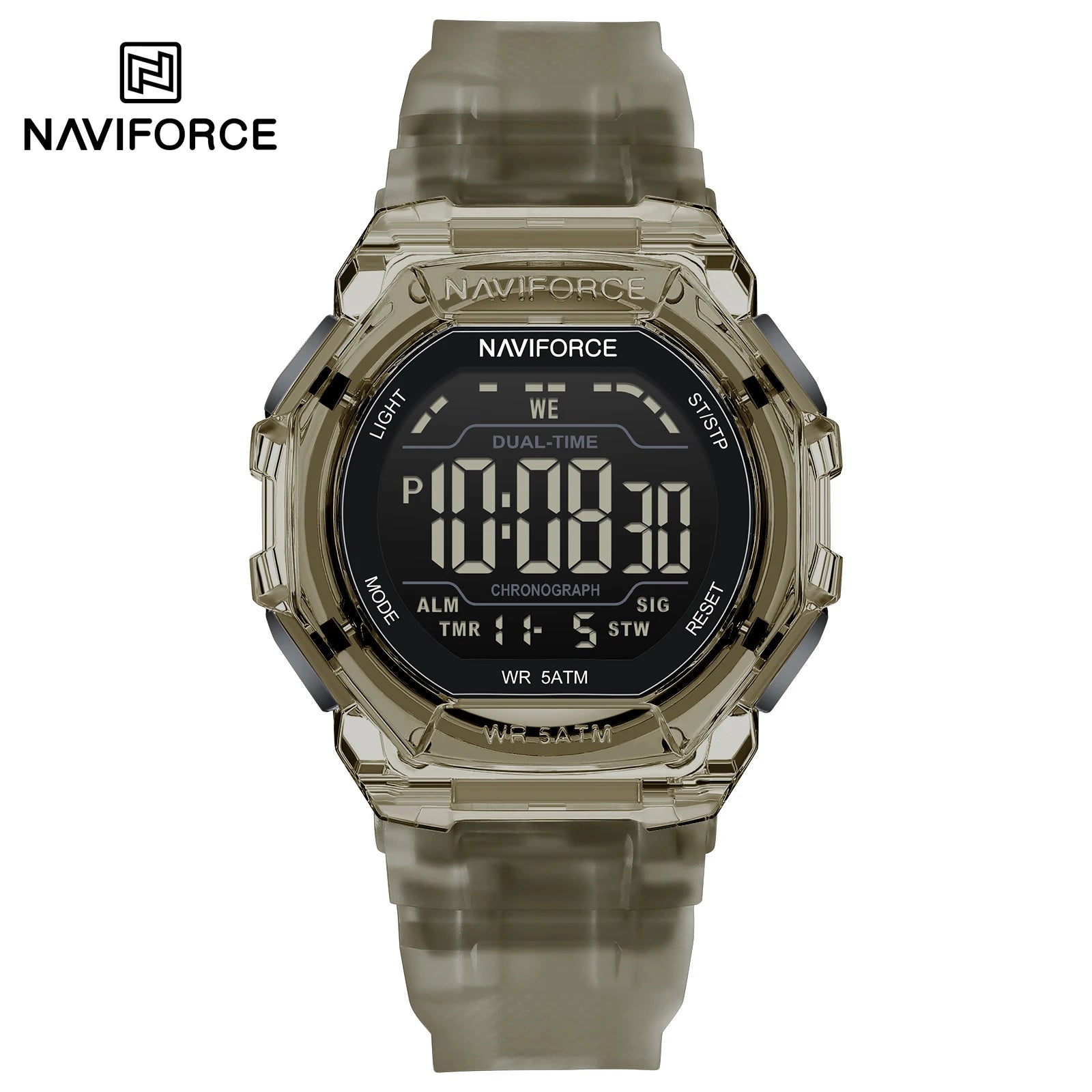 Reloj Digital NAVIFORCE 7136 para Hombre con Alarma y Resistencia al Agua